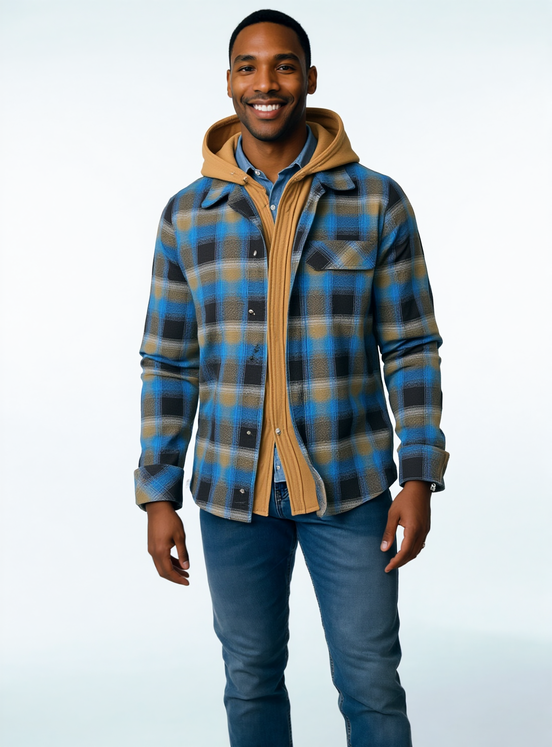 Gaspard | Ruudullinen Patchwork Takki