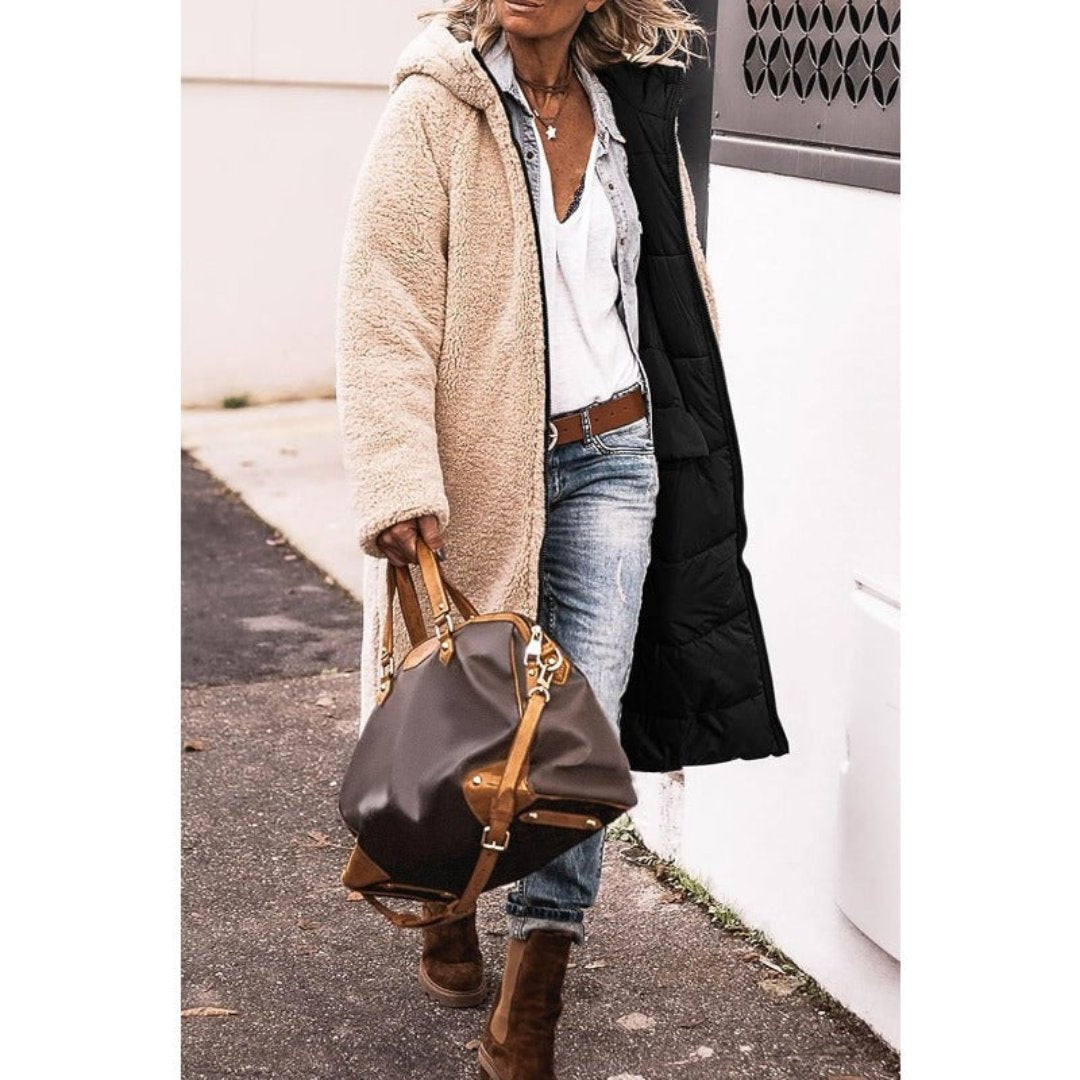 Sophia™ - Elegantti ja Mukava Käännettävä Takki