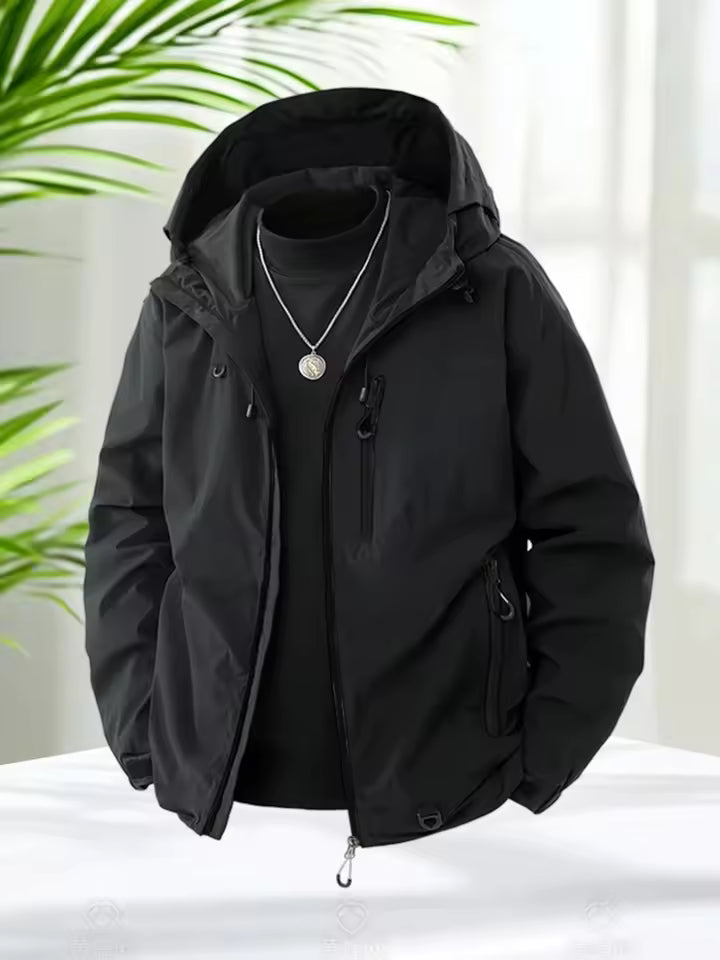 Rivor™ - Kevyt Vedenpitävä Ulkoilutakki Huoodilla