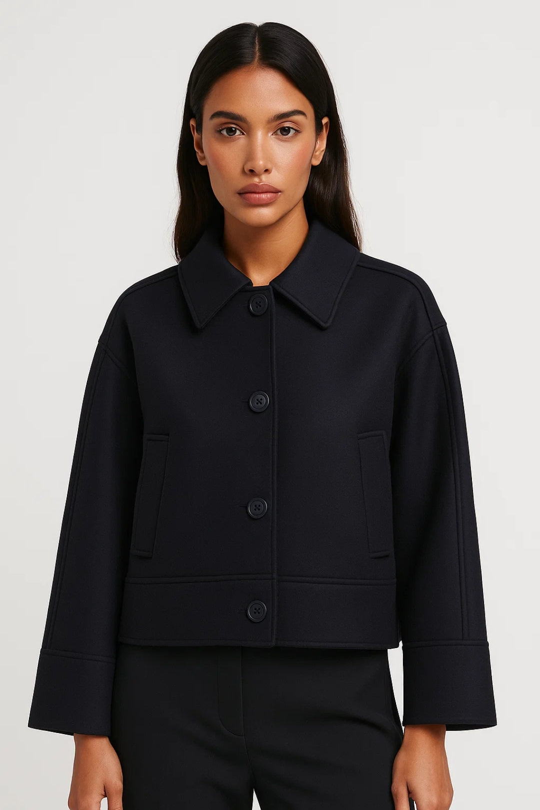 Lyhyt Takki | Minimalistinen Suunnittelu | Vuorattu ja Lämmin