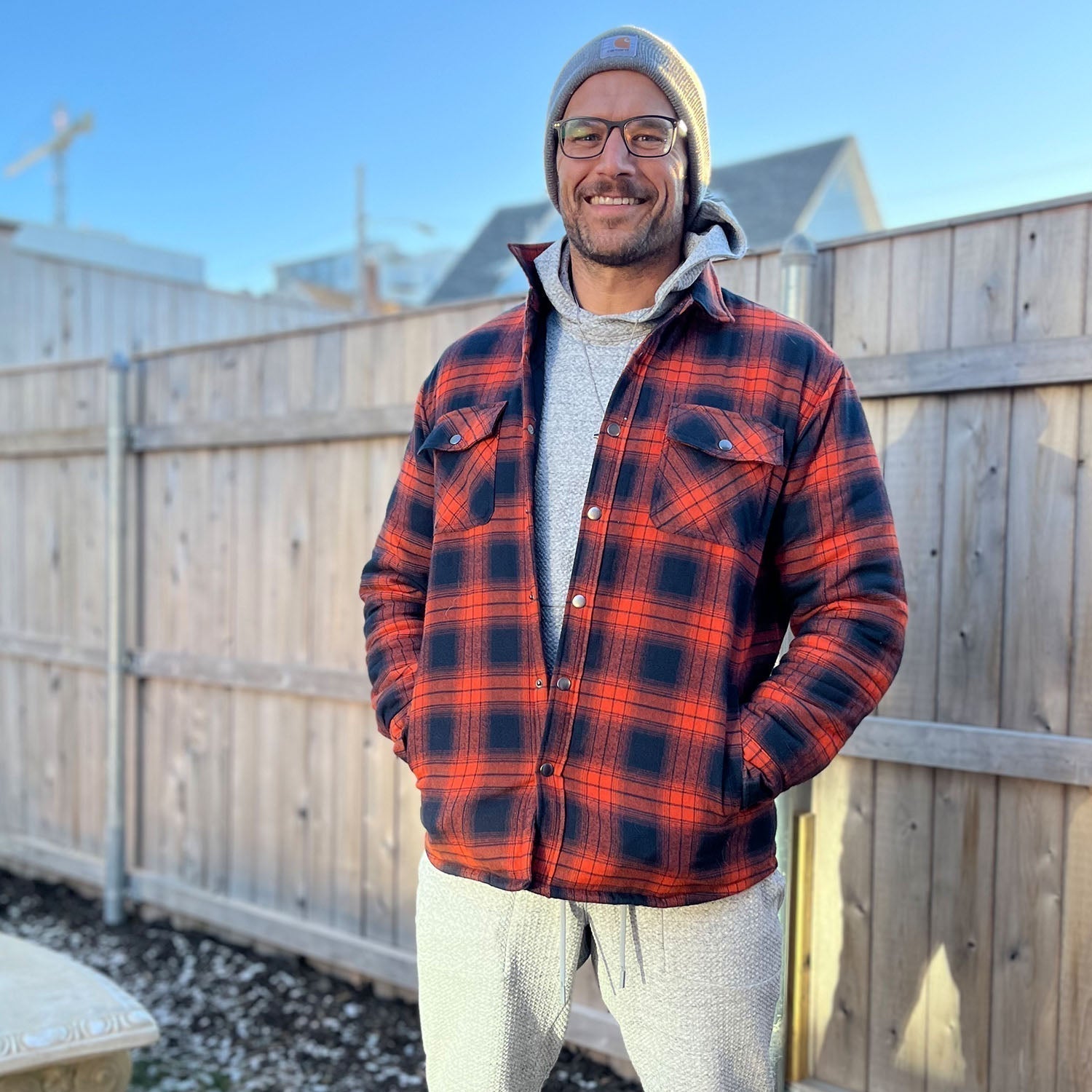 Jack - Vankka Raidoitettu Takki